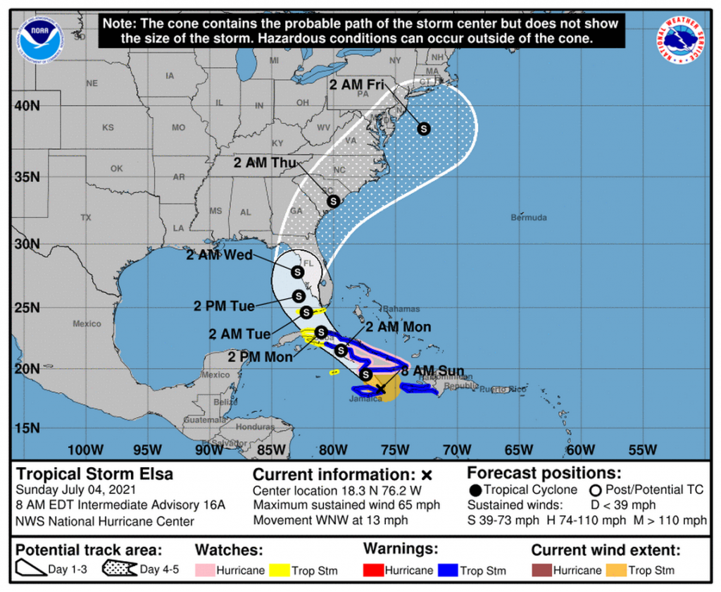 Hurricane Elsa Downgraded To Tropical Strom As It Gets Weaker - The ...