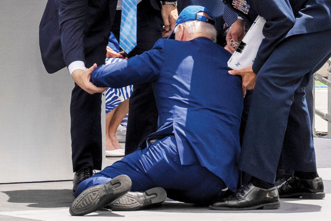 Joe Biden Falls On Stage At US Air Force Ceremony
