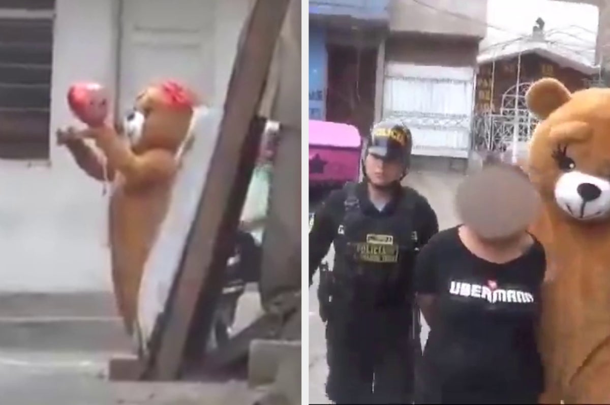 Police Officer Dressed As Teddy Bear Arrests Drug Suspect