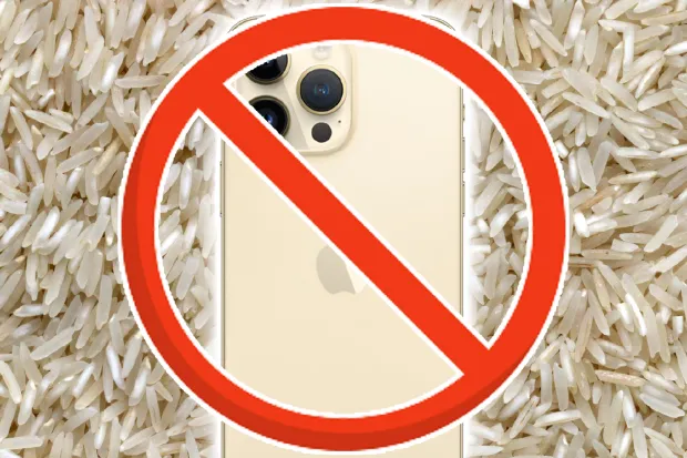 Apple Warns Against Putting Wet iPhone in Rice