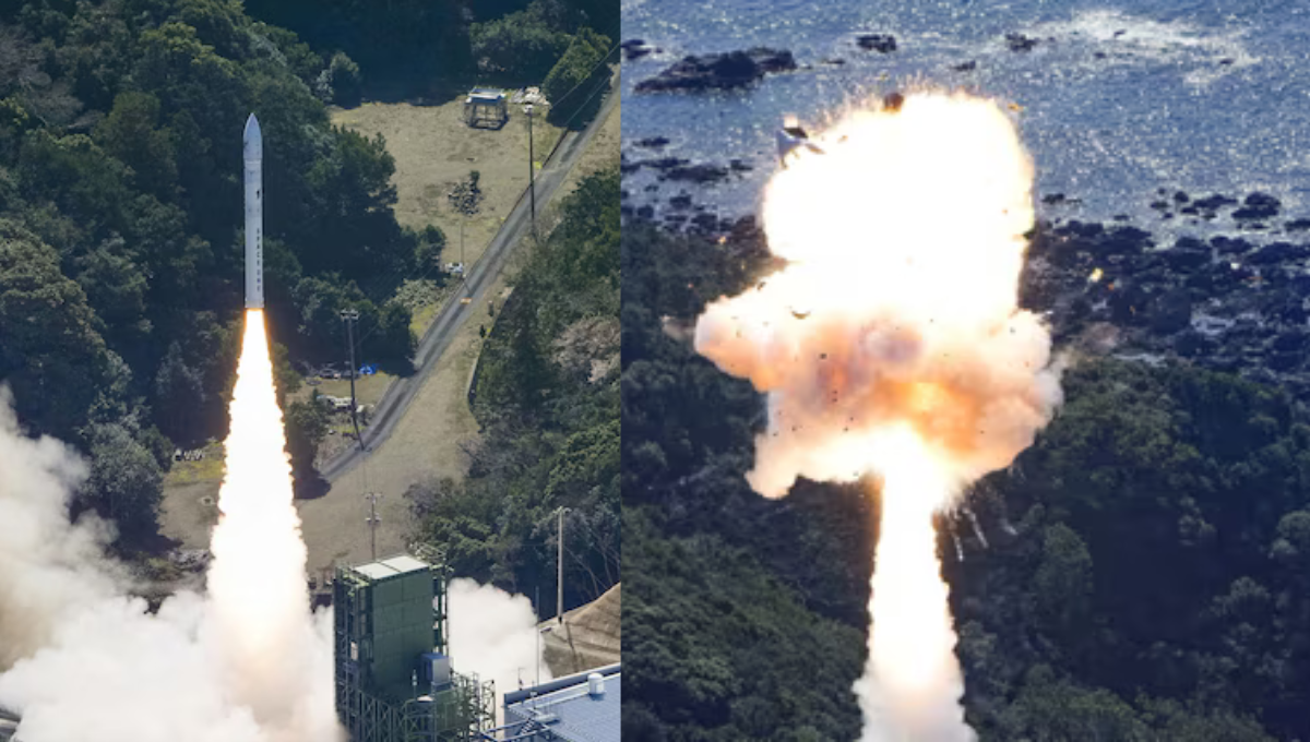 Japan Space Rocket Explodes Seconds After Launch