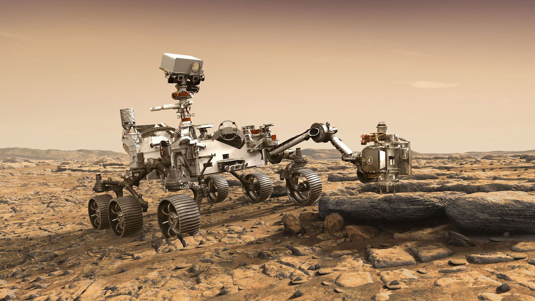 NASA Reveals First-of-Its-Kind Image of Mars Rover Seen From Space.