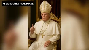 Trump draws criticism with AI image of himself as the pope ahead of the papal conclave.