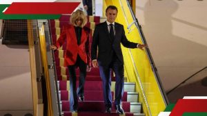 French President Emmanuel Macron's wife apparently slaps him.