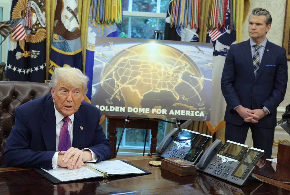 Trump unveils plans for 'Golden Dome' defence system.