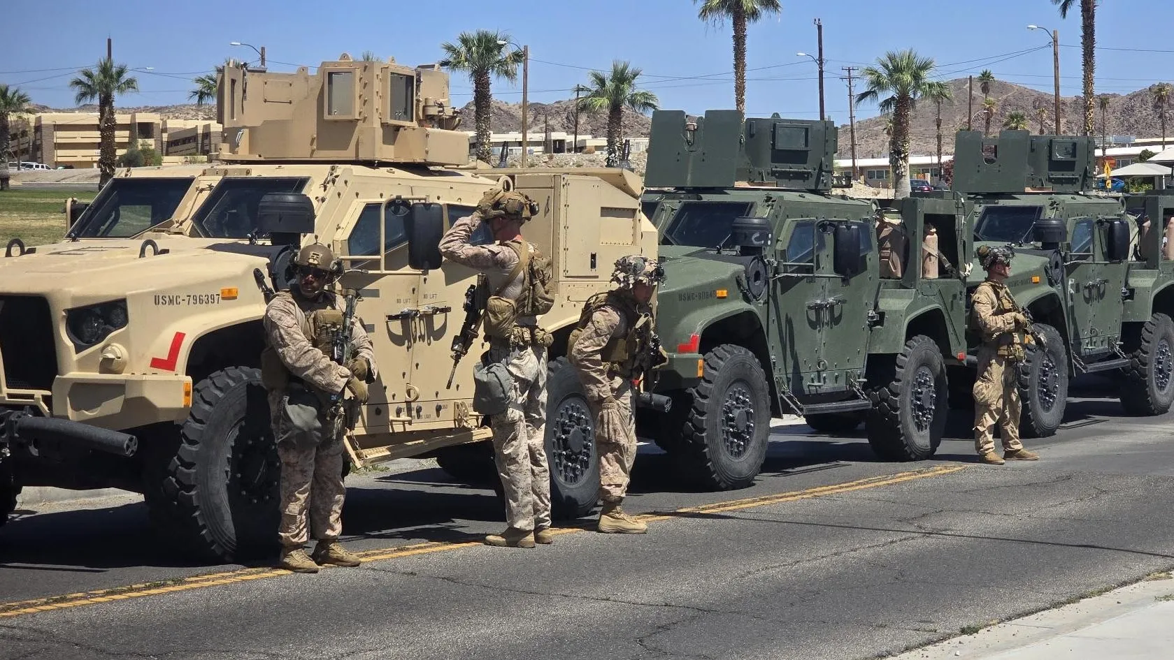 About 700 Marines being mobilized in response to LA protests.
