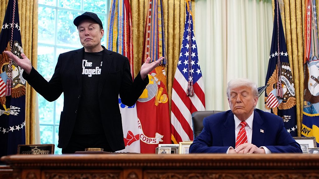 Trump and Musk trade insults as row erupts in public view.