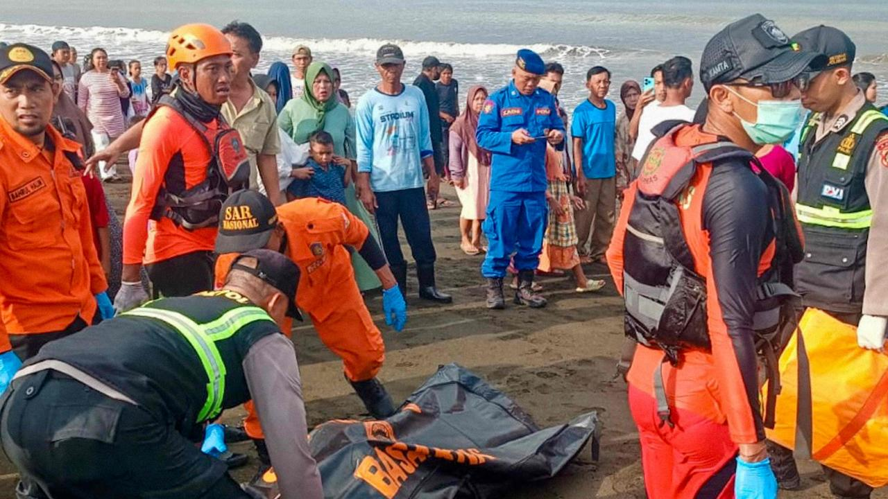 Six dead, dozens missing after ferry sinks off Bali.