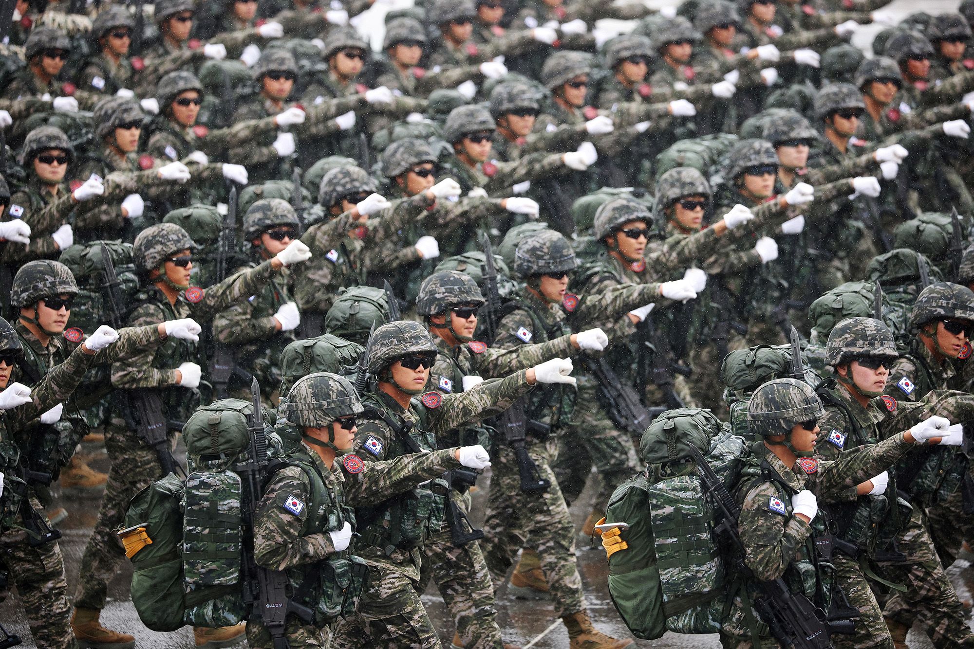 South Korea military shrinks by 20% due to low birthrate.