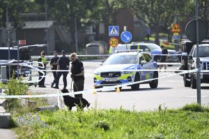 One dies in shooting near mosque in Sweden.