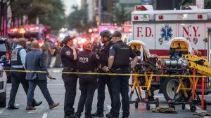 Teenager arrested after three shot in New York City's Times Square.
