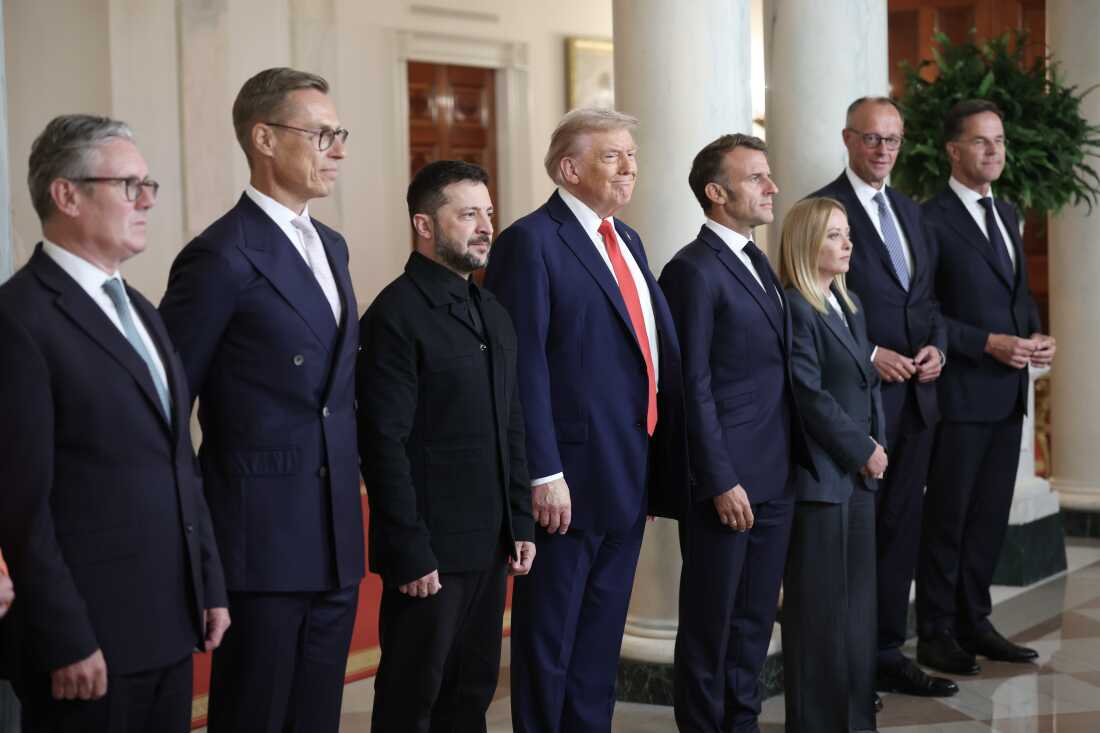 Trump and Zelenskyy's meeting with European leaders marks a historic moment.