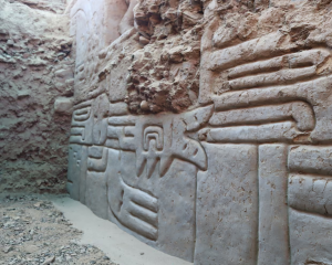 Archaeologists in Peru discover 3D mural that could date back 4,000 years.