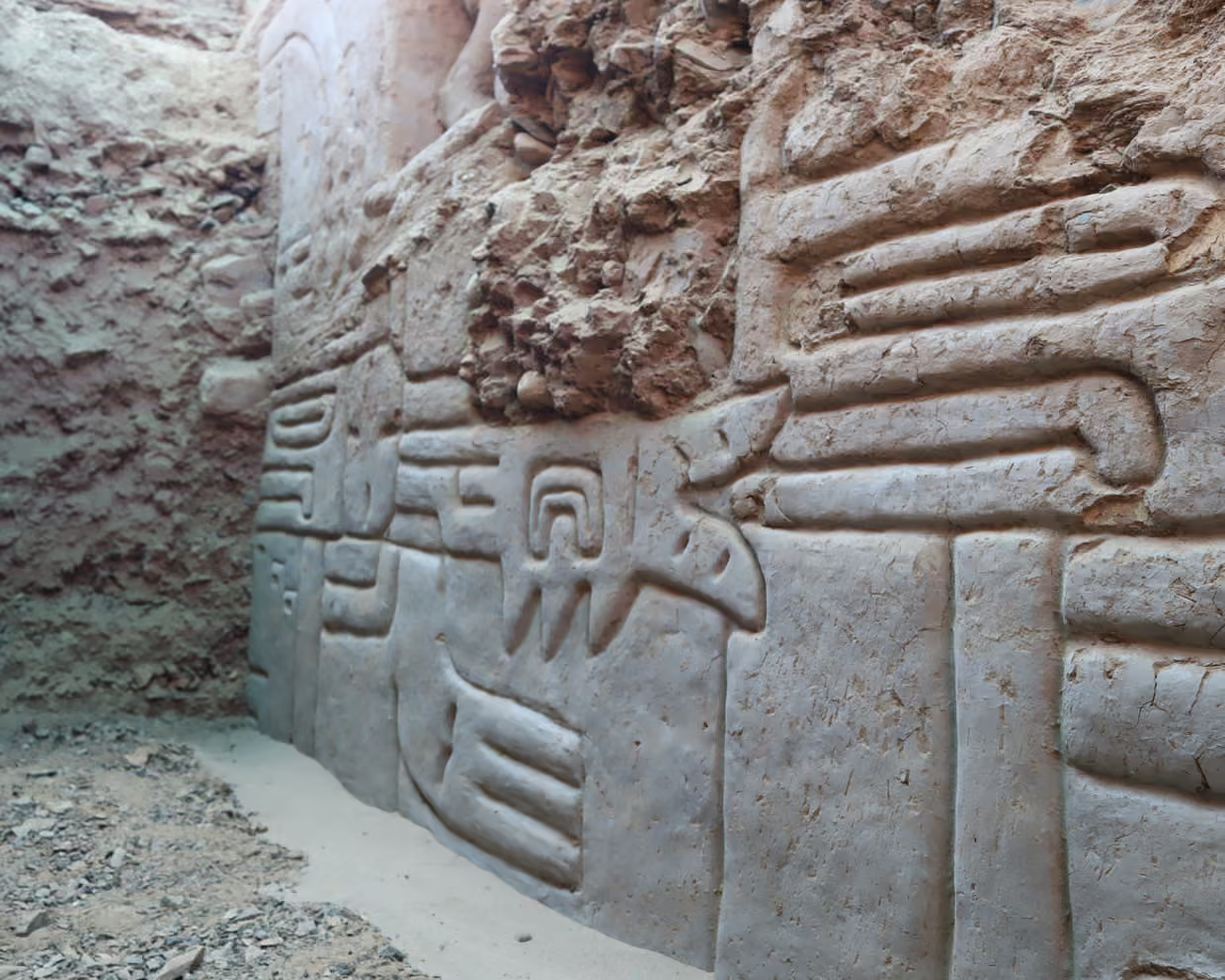 Archaeologists in Peru discover 3D mural that could date back 4,000 years.