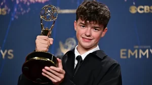 Adolescence star Owen Cooper makes Emmys history at 15.