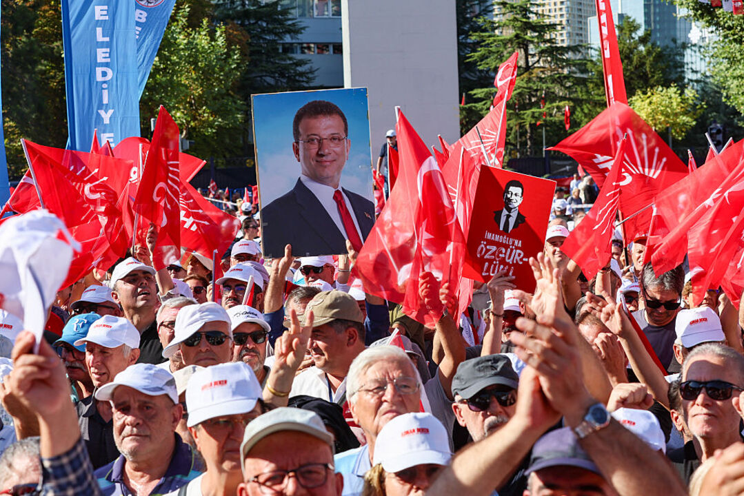 Tens of thousands join Ankara protest ahead of court showdown.