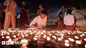 At least 24 killed as army paraglider bombs Myanmar Buddhist festival.