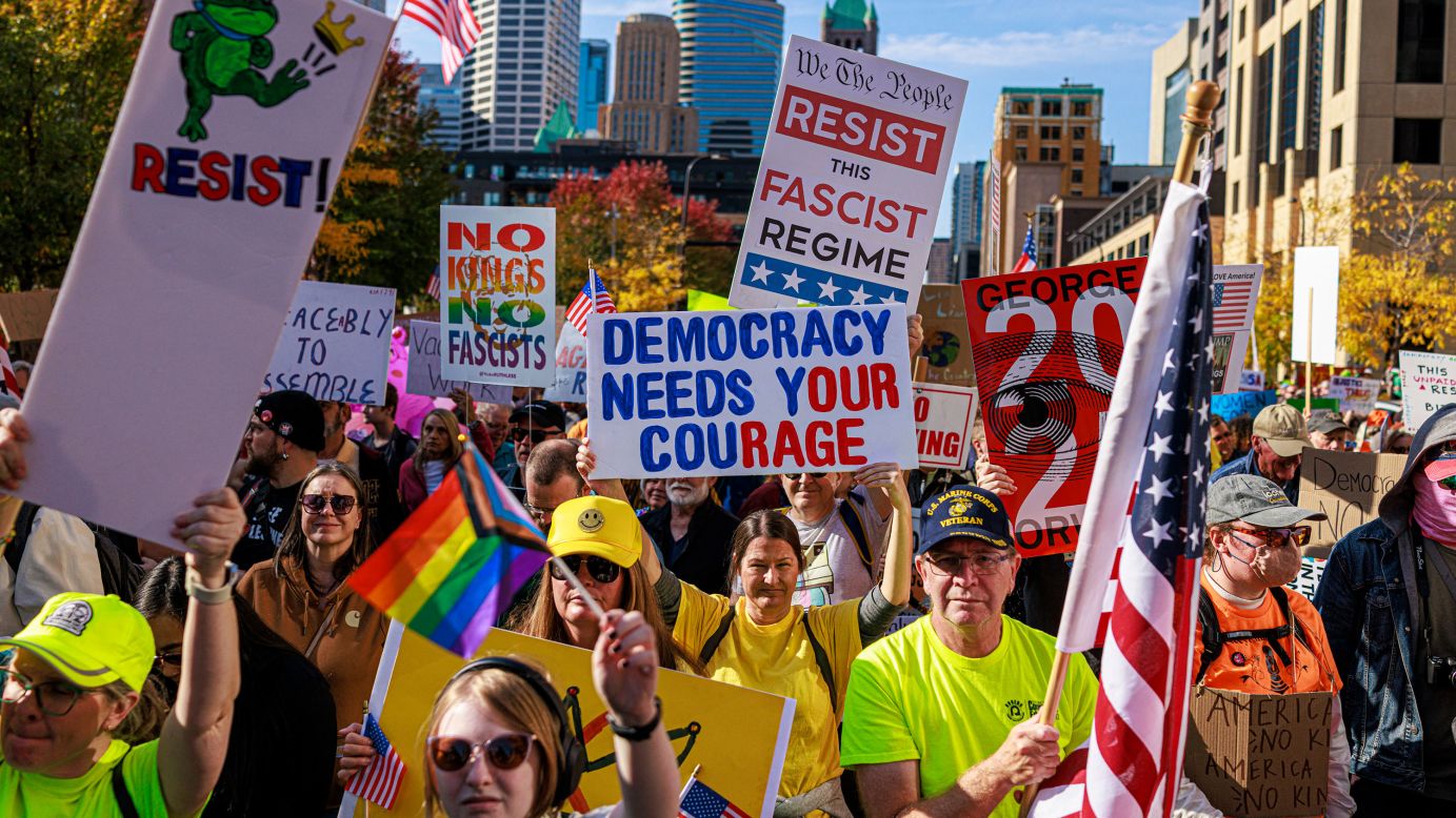 Millions join anti-Trump 'No Kings' protests across US.