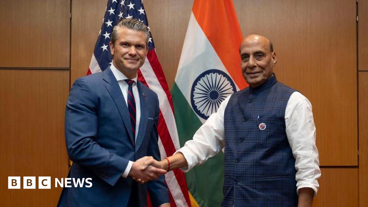 US signs 10-year defence pact with India, Hegseth says.