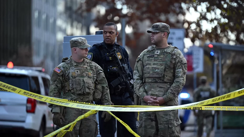 Two National Guard members in critical condition after shooting near White House.