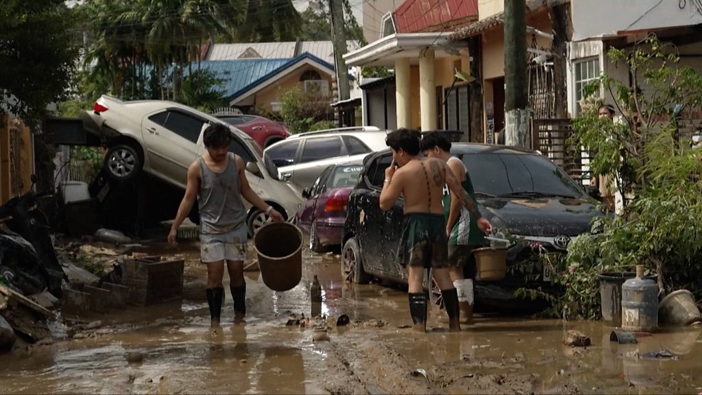 More than 85 dead as typhoon wreaks havoc in the Philippines.