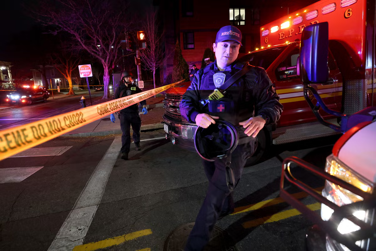 Manhunt continues after two killed in shooting at Brown University.