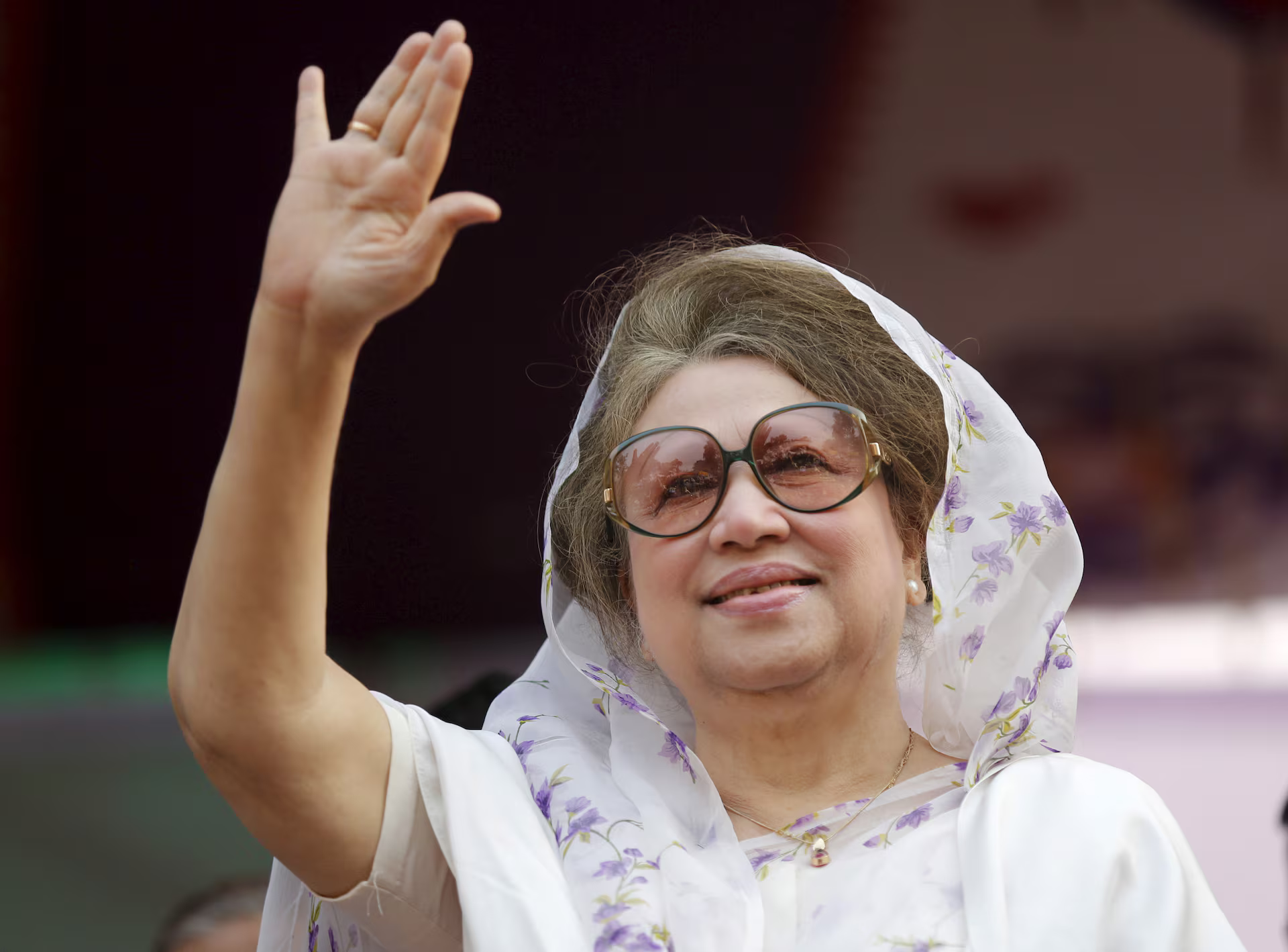 An earlier picture of Khaleda Zia from 2016.