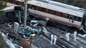 High-speed train crash in Spain kills at least 39.