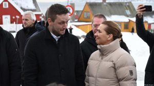 Danish PM in Greenland for 'show of support' after Trump threats.