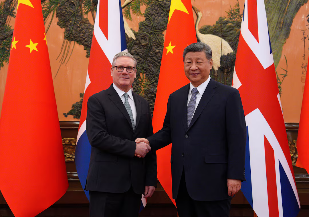 It was the second time Sir Keir has met President Xi.