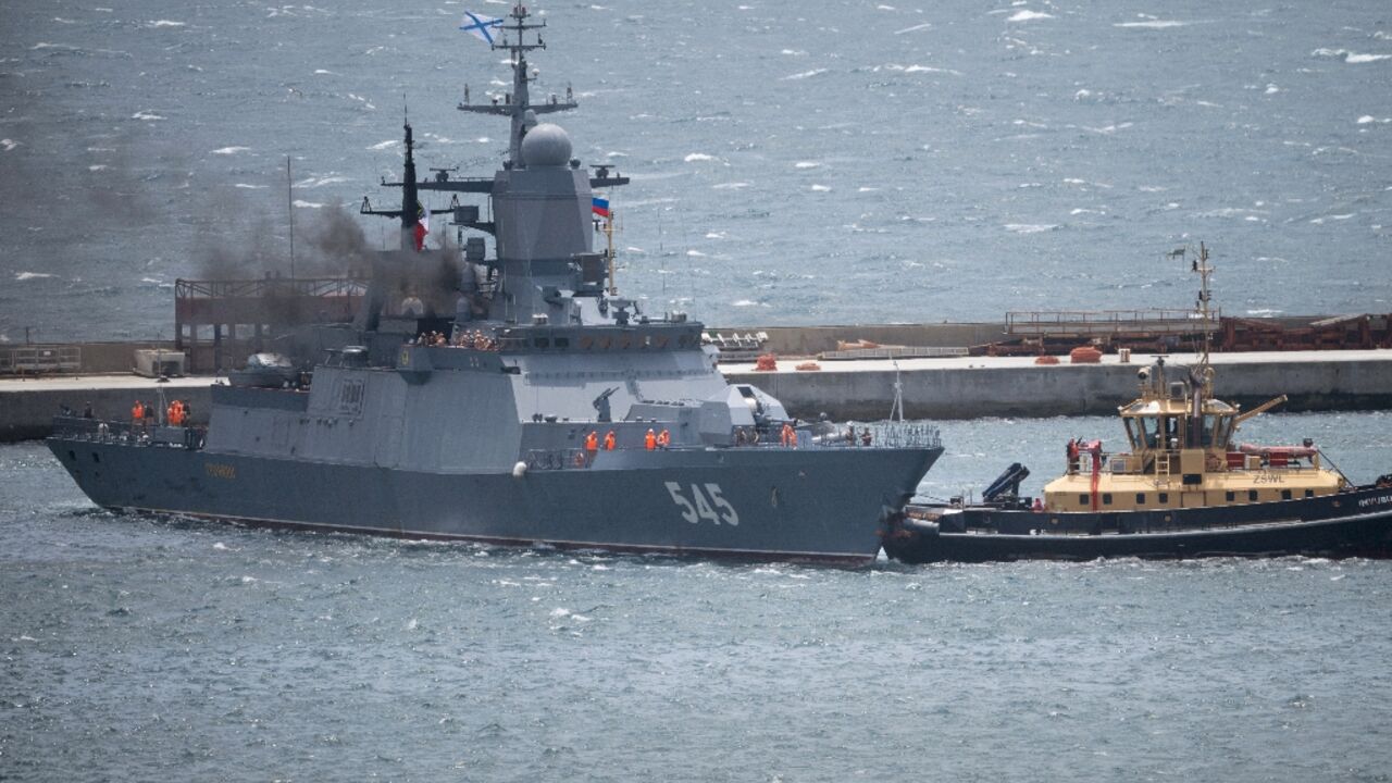 Russia joins China, Iran for naval drills off South Africa.