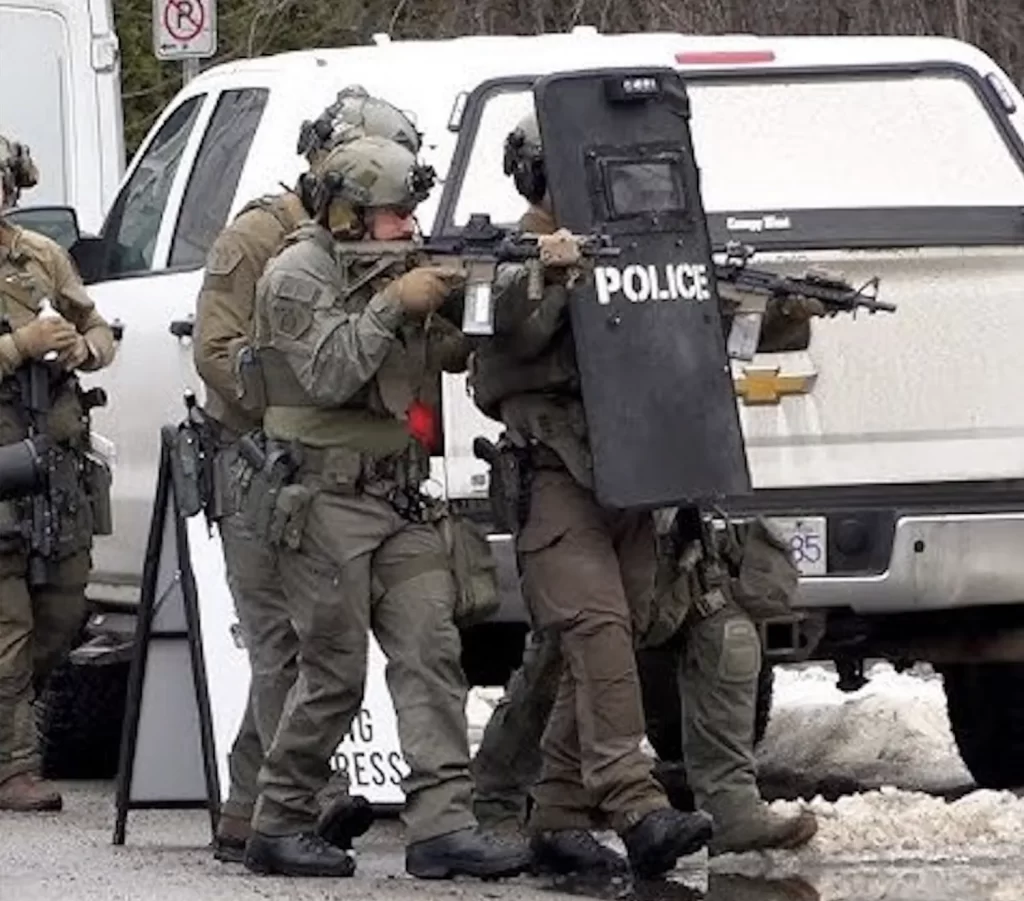 Ten dead after shooter opens fire at high school in Canada.