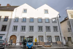 Austria turns Hitler’s home into police station.