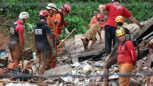 Torrential rains leave 23 dead in Brazil.