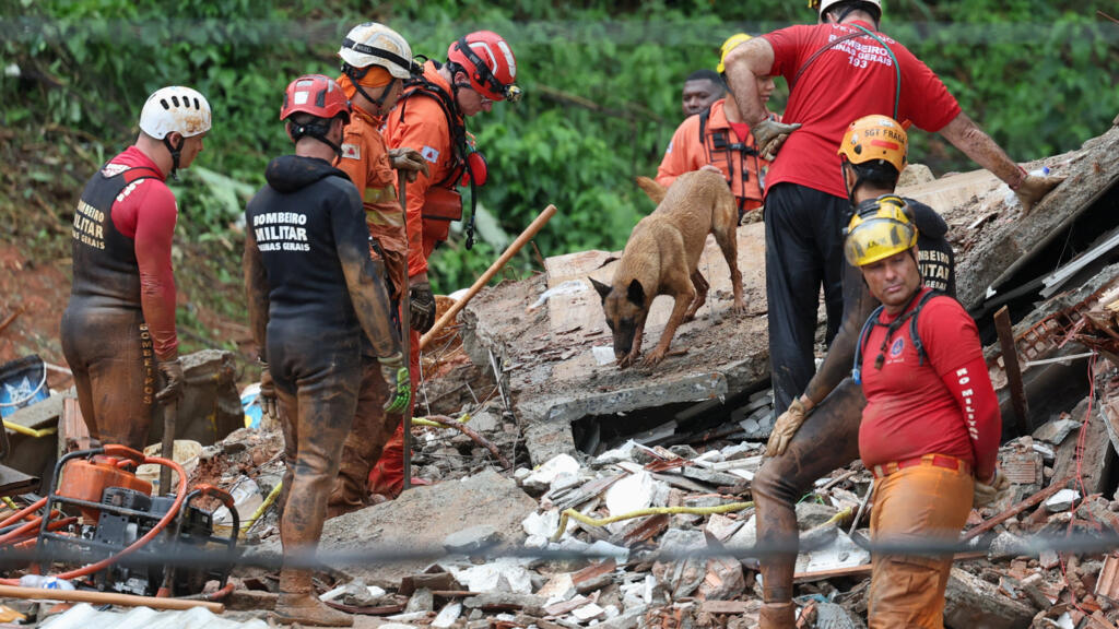 Torrential rains leave 23 dead in Brazil.