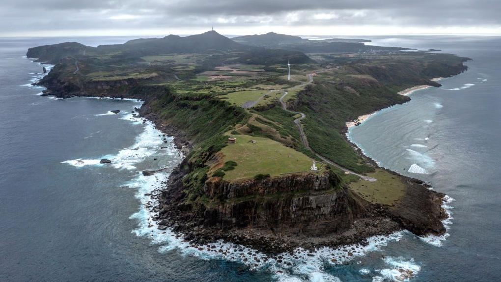 Yonaguni is visible from Taiwan's shores on a clear day.