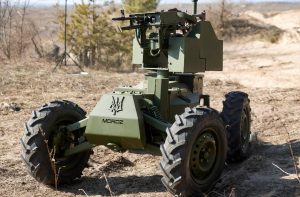 Armed robots take to the battlefield in Ukraine war.