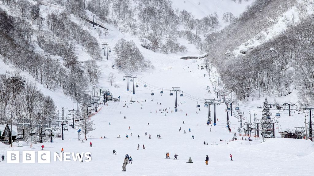 A ski resort in Hakuba, Japan, where Chloe Jeffries was killed in a snowmobile accident..