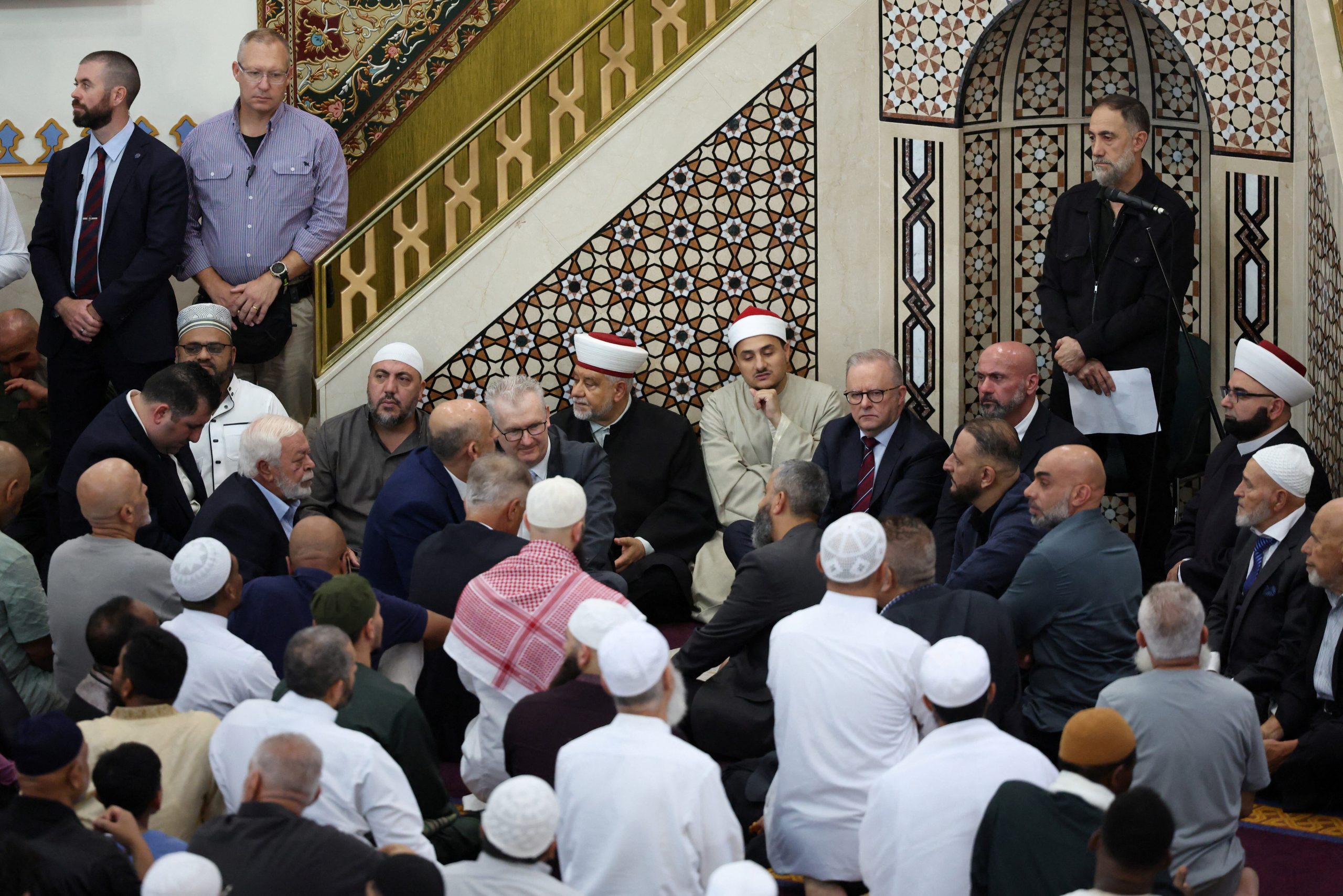 PM Albanese heckled, booed during visit to Australia’s largest mosque over stance on Israel.