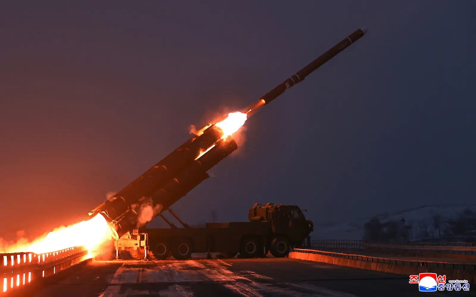 South Korea says North fires around 10 ballistic missiles.