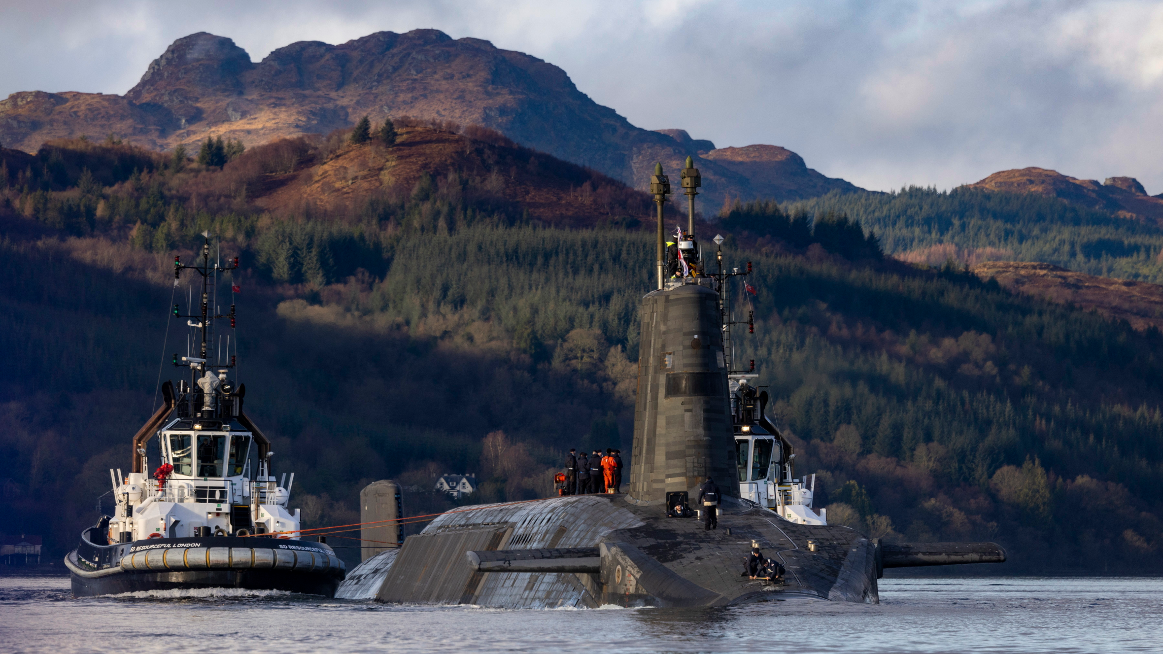 HM Naval Base Clyde, Faslane, is the home of Britain's nuclear deterrent.
