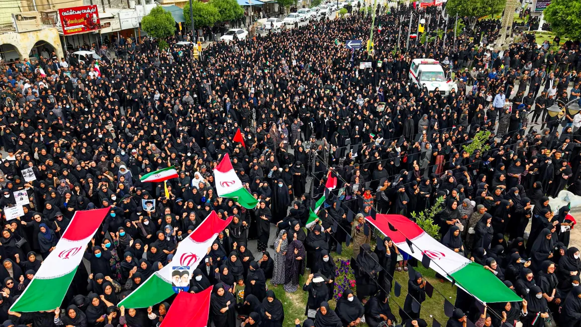 Funerals held for students and staff after Iran school strike.