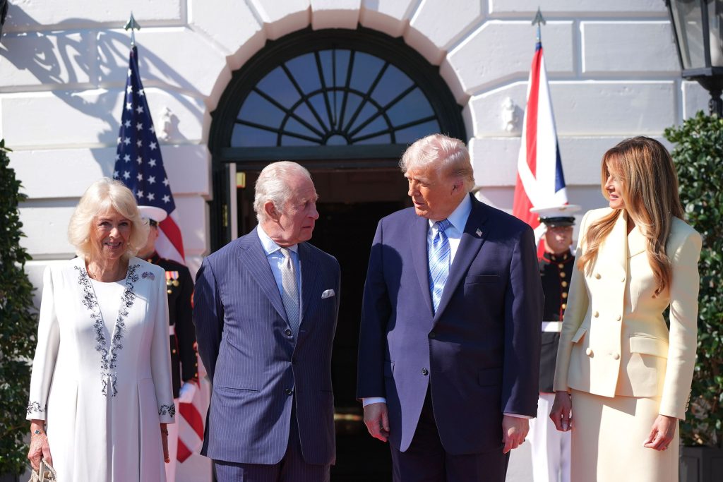 King Charles and Queen Camilla arrive for high-profile US state visit.