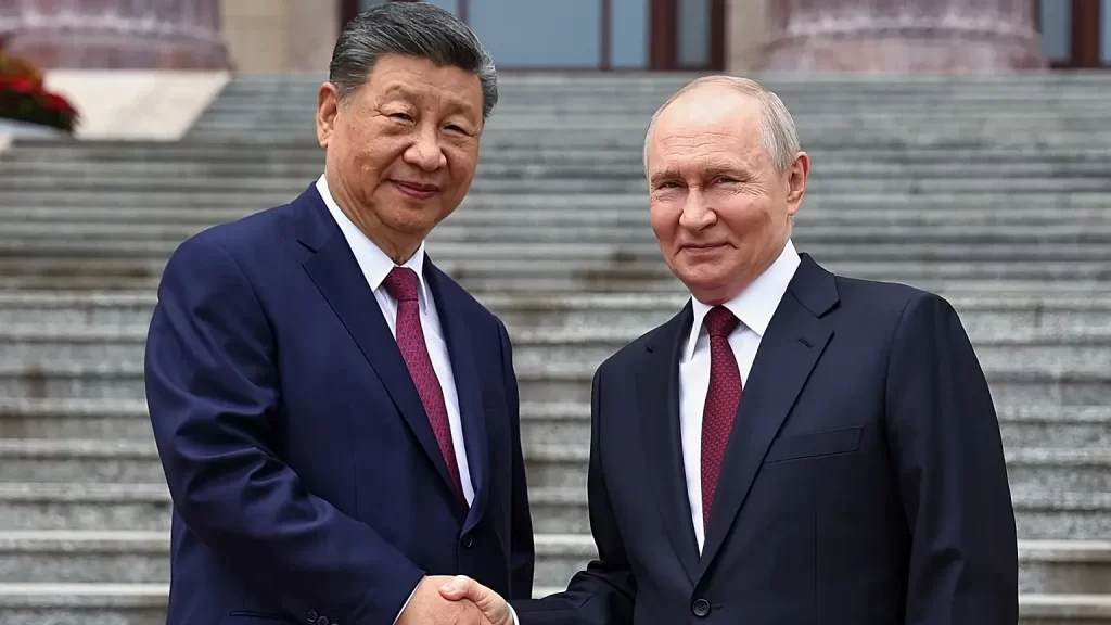 Xi and Putin signal united front against US in Beijing talks.