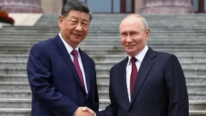 Xi and Putin signal united front against US in Beijing talks.