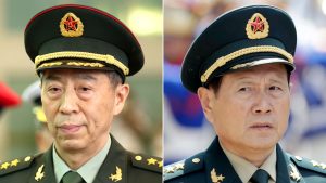 China announces suspended death sentences for former defence ministers.