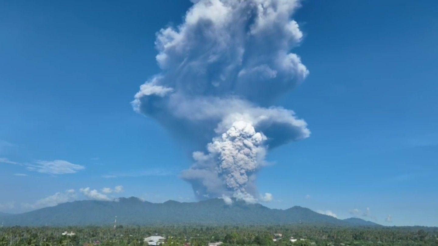 Three dead after volcano erupts on Indonesian island.