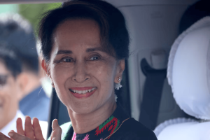 Myanmar ex-leader Aung San Suu Kyi moved to house arrest, military says.