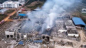 Explosion at China fireworks factory kills 21 people.