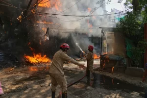 Foreign nationals among at least 21 killed in Delhi fire.